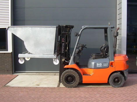 Kippcontainer für Gabelstapler